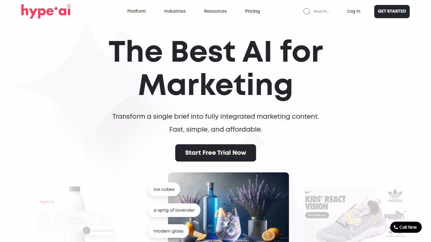GetHype AI event platform website built in Webflow