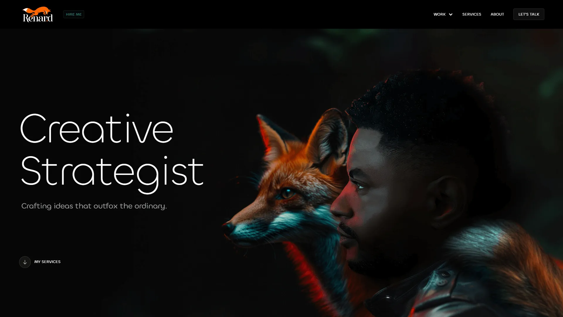 Renard creative portfolio website preview