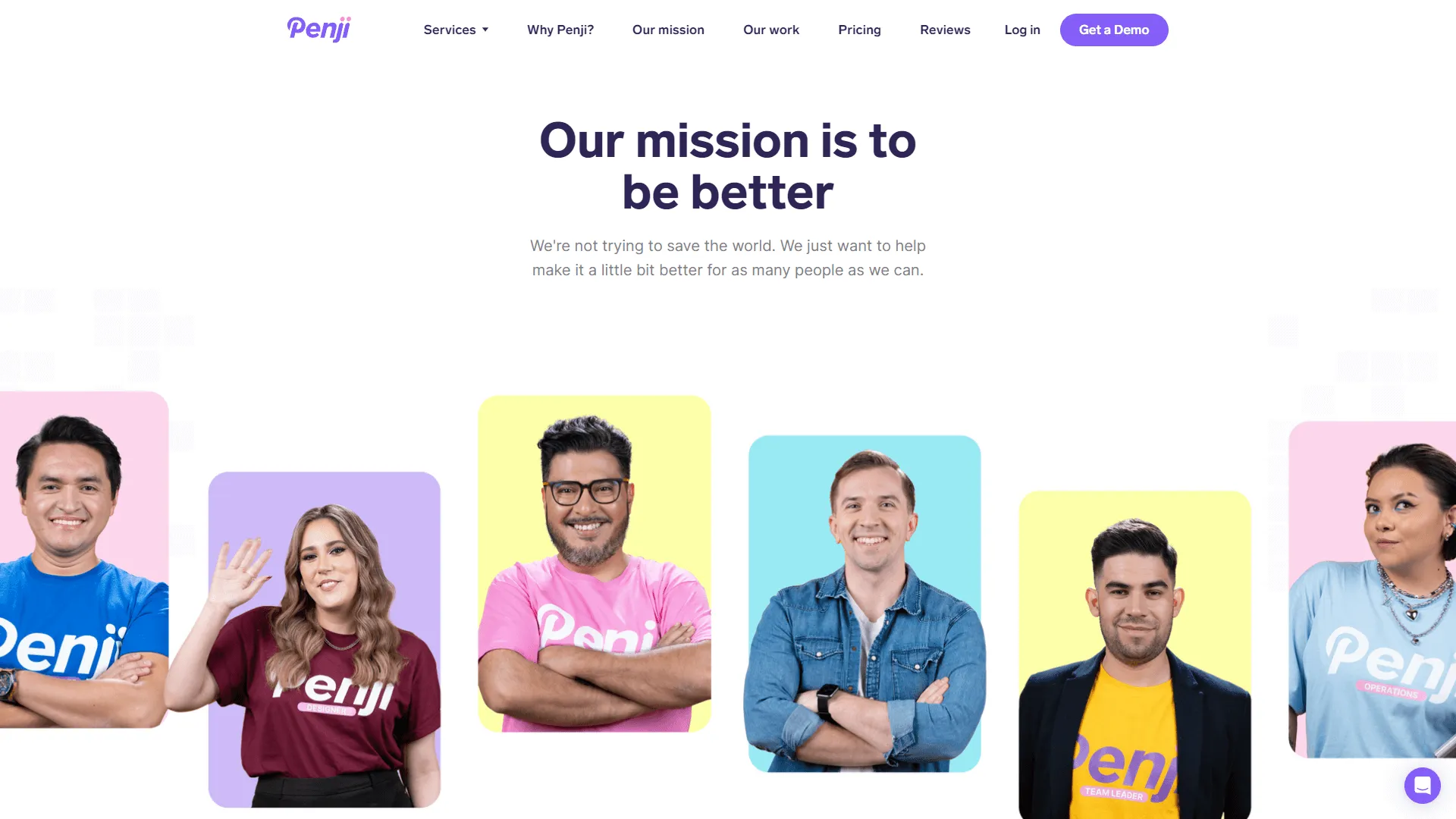 Penji design services website preview